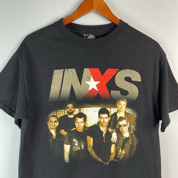 INXS Unisex Band Concert T-Shirt Baddie Front Back Graphic Tour 2006-07 Black M - Picture 4 of 11